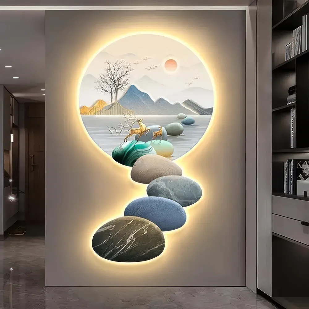 Modern Nordic LED Wall Sconce - Luxury Acrylic Art Light for Living Rooms and Bedrooms - Image 4