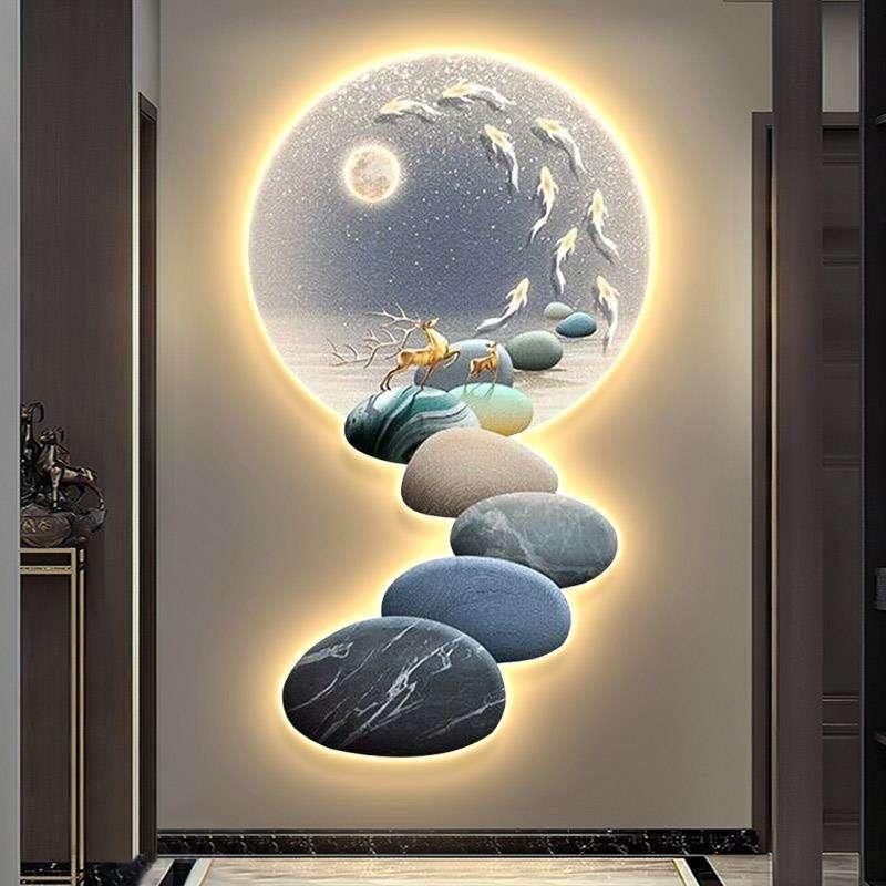 Modern Nordic LED Wall Sconce - Luxury Acrylic Art Light for Living Rooms and Bedrooms