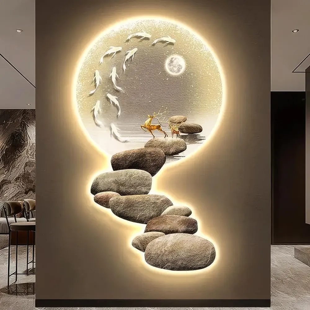 Modern Nordic LED Wall Sconce - Luxury Acrylic Art Light for Living Rooms and Bedrooms - Image 3