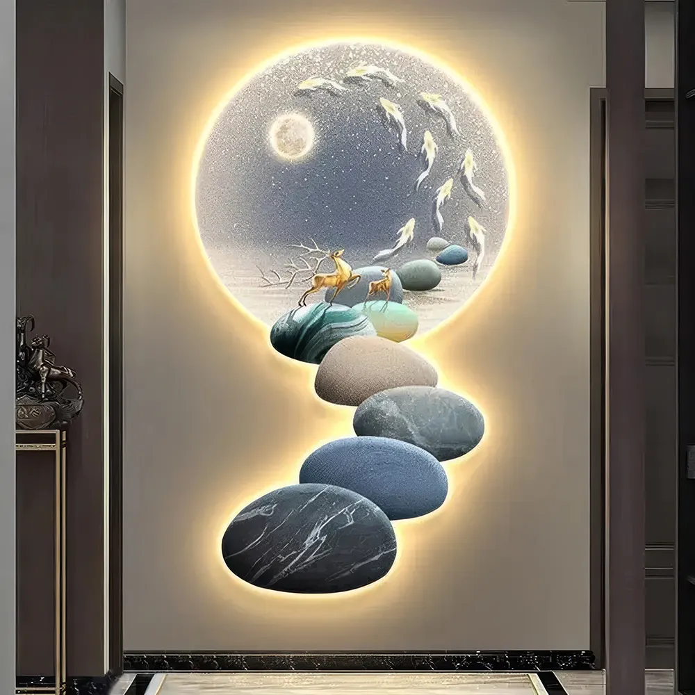 Modern Nordic LED Wall Sconce - Luxury Acrylic Art Light for Living Rooms and Bedrooms - Image 2