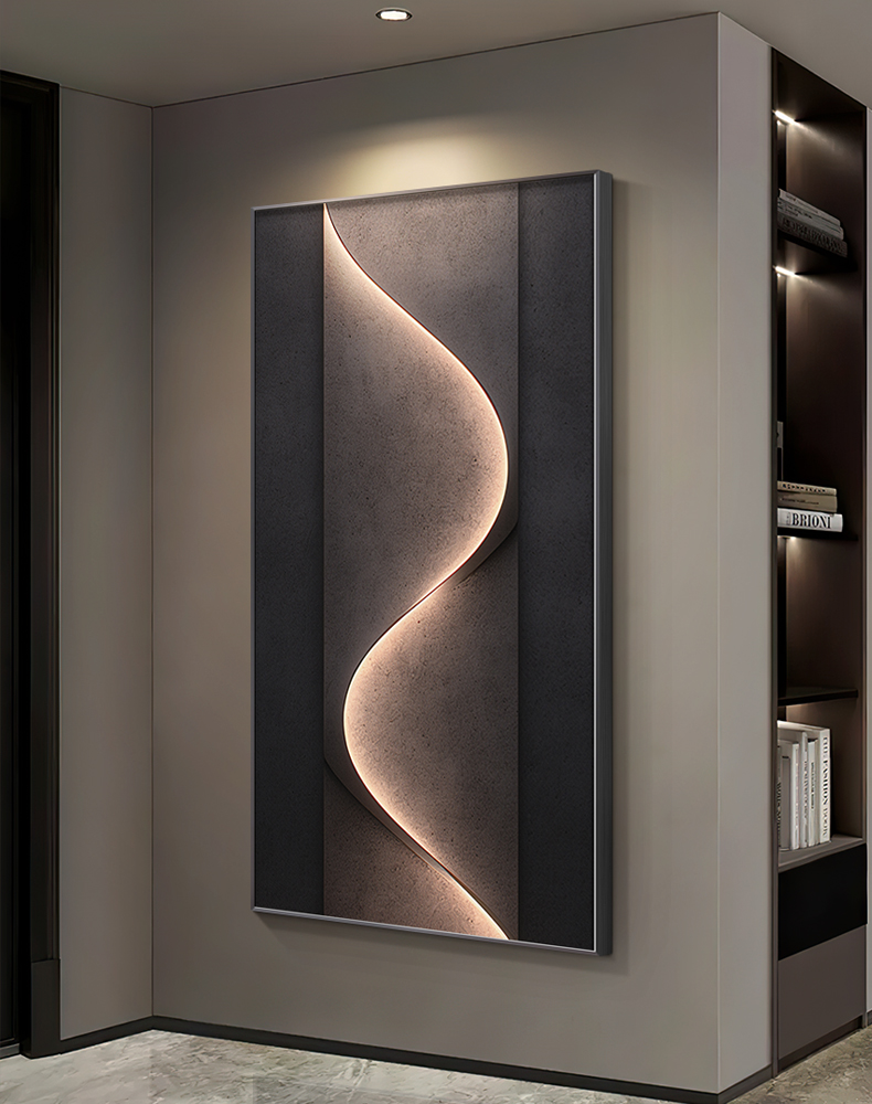 Modern Crystal Porcelain LED Wall Light with Remote Dimming - Image 4