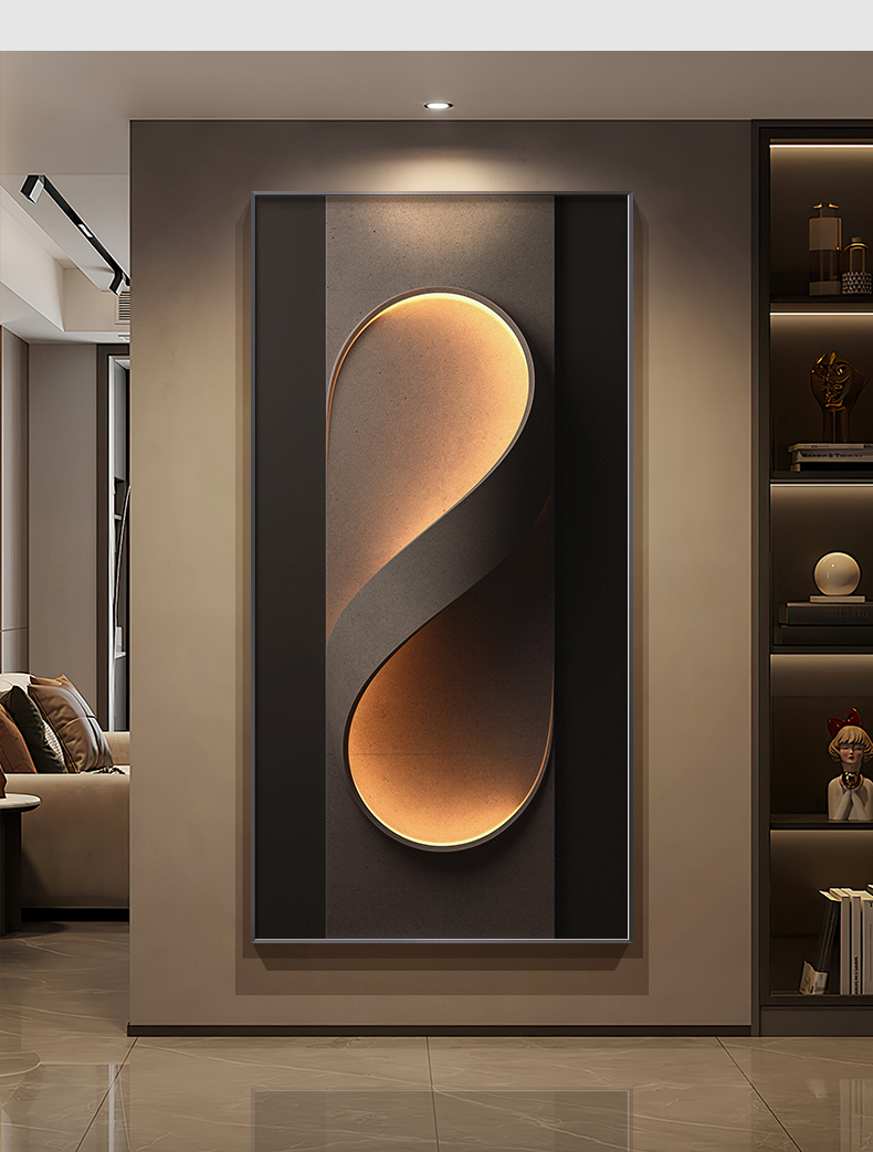 Modern Crystal Porcelain LED Wall Light with Remote Dimming - Image 5
