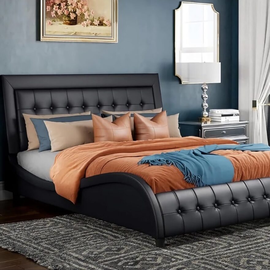 Adjustable Headboard Platform Bed - Image 2