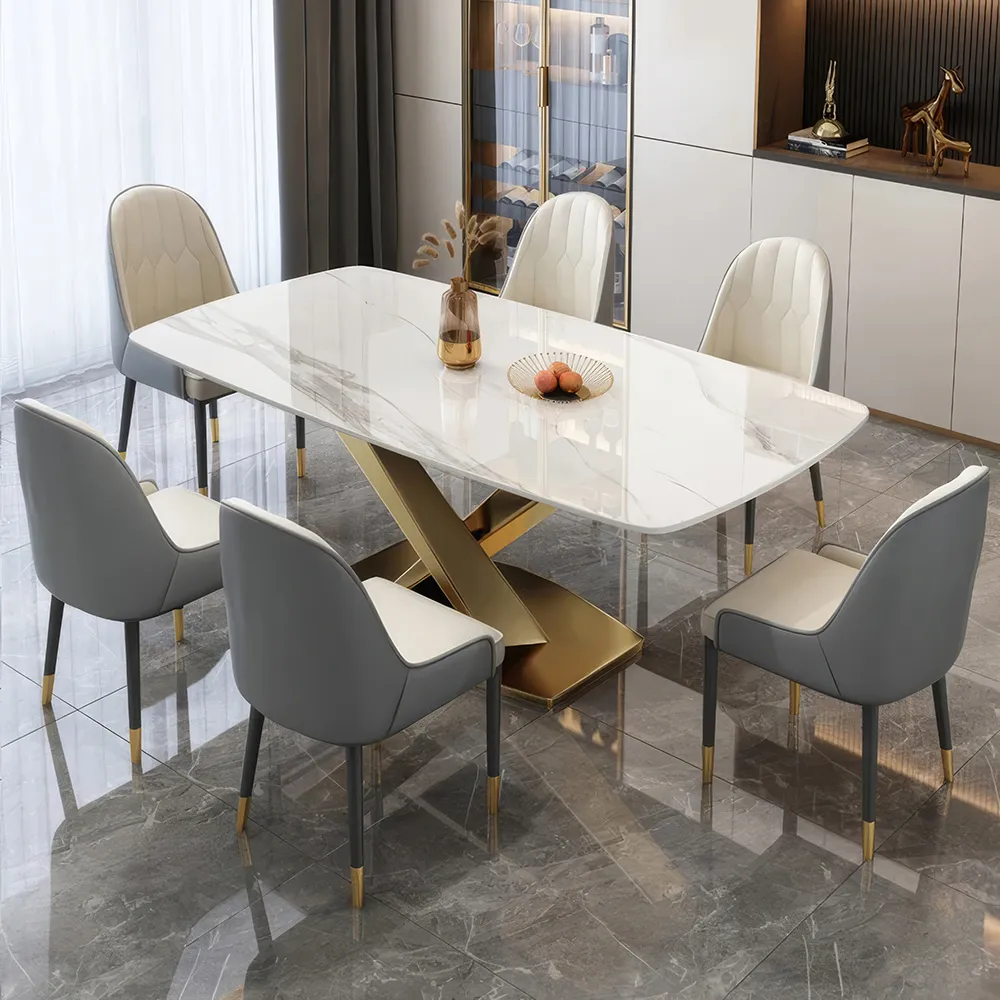 Gold (1 table and 6 chairs)