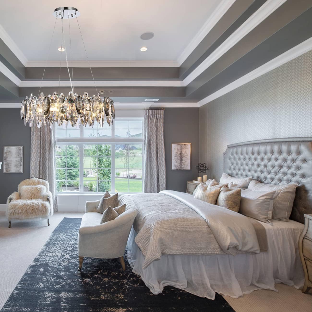 Modern Luxury K9 Crystal LED Pendant Light for Home Interiors - Image 7