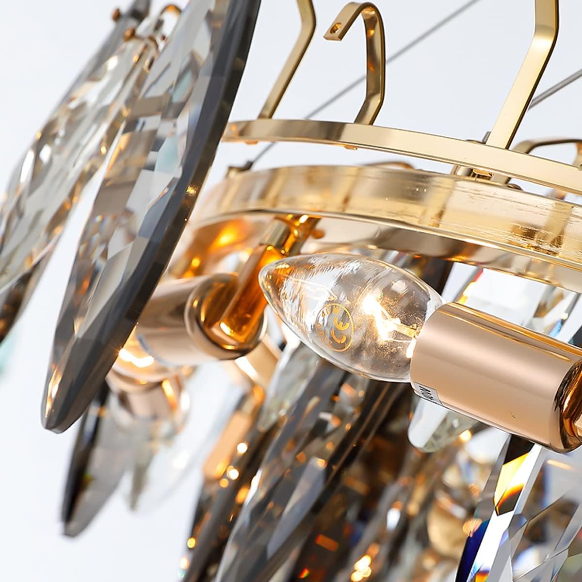 Modern Luxury K9 Crystal LED Pendant Light for Home Interiors - Image 6