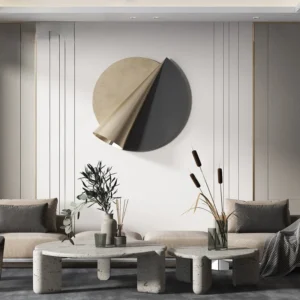 Elegant Wrought Iron Round Wall Art