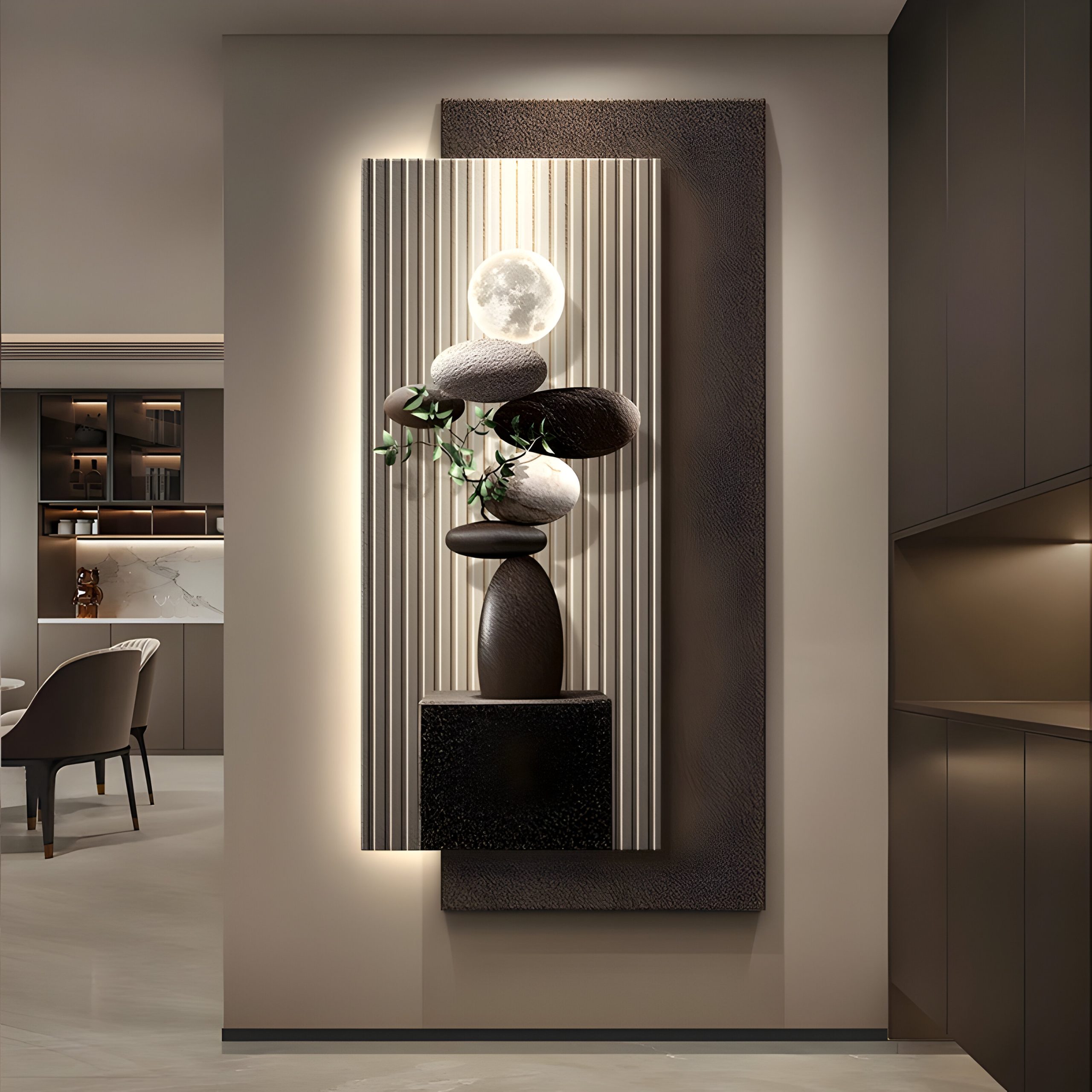 Modern Art Deco LED Wall Light – Luxury Indoor Mural Sconce - Image 3
