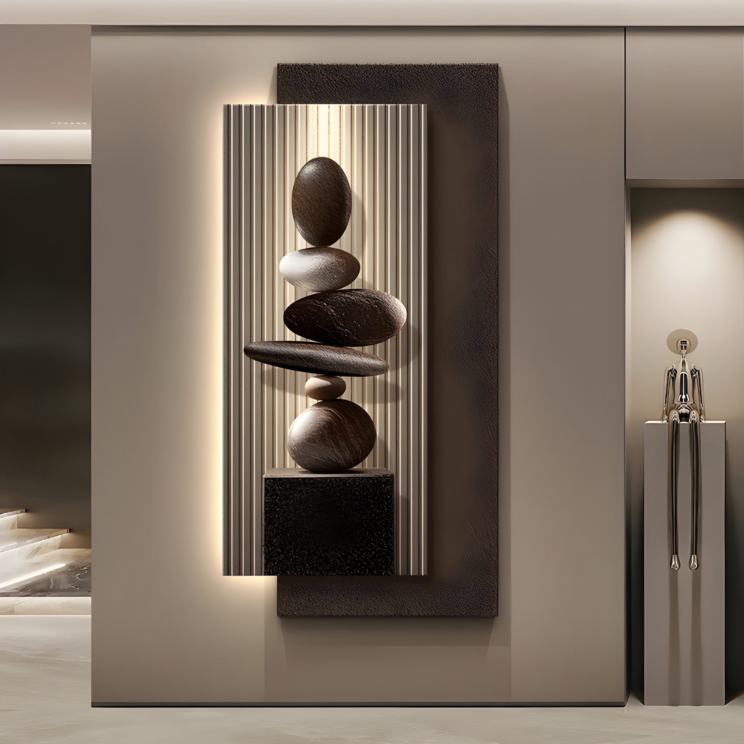 Modern Art Deco LED Wall Light – Luxury Indoor Mural Sconce - Image 4
