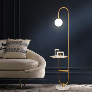 Modern Nordic Floor Lamp with Table