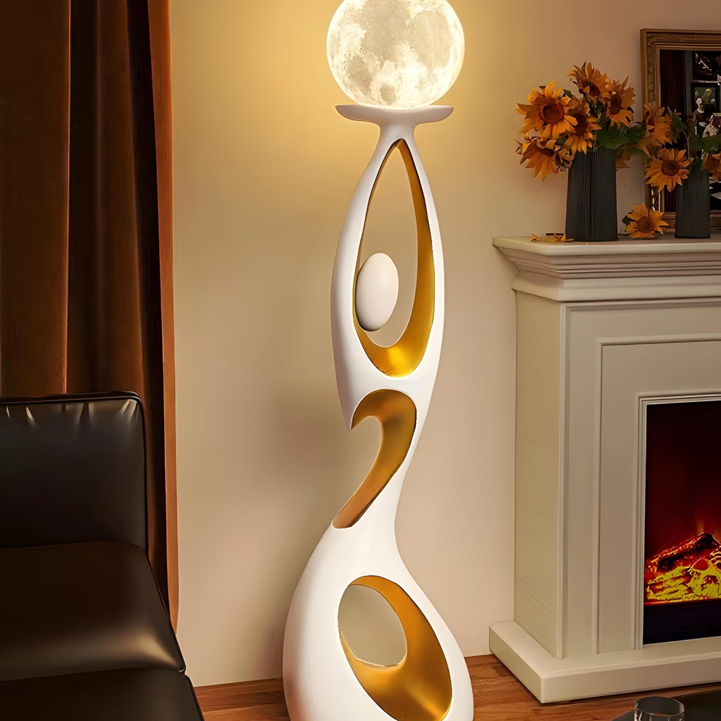 Modern LED Resin Floor Lamp