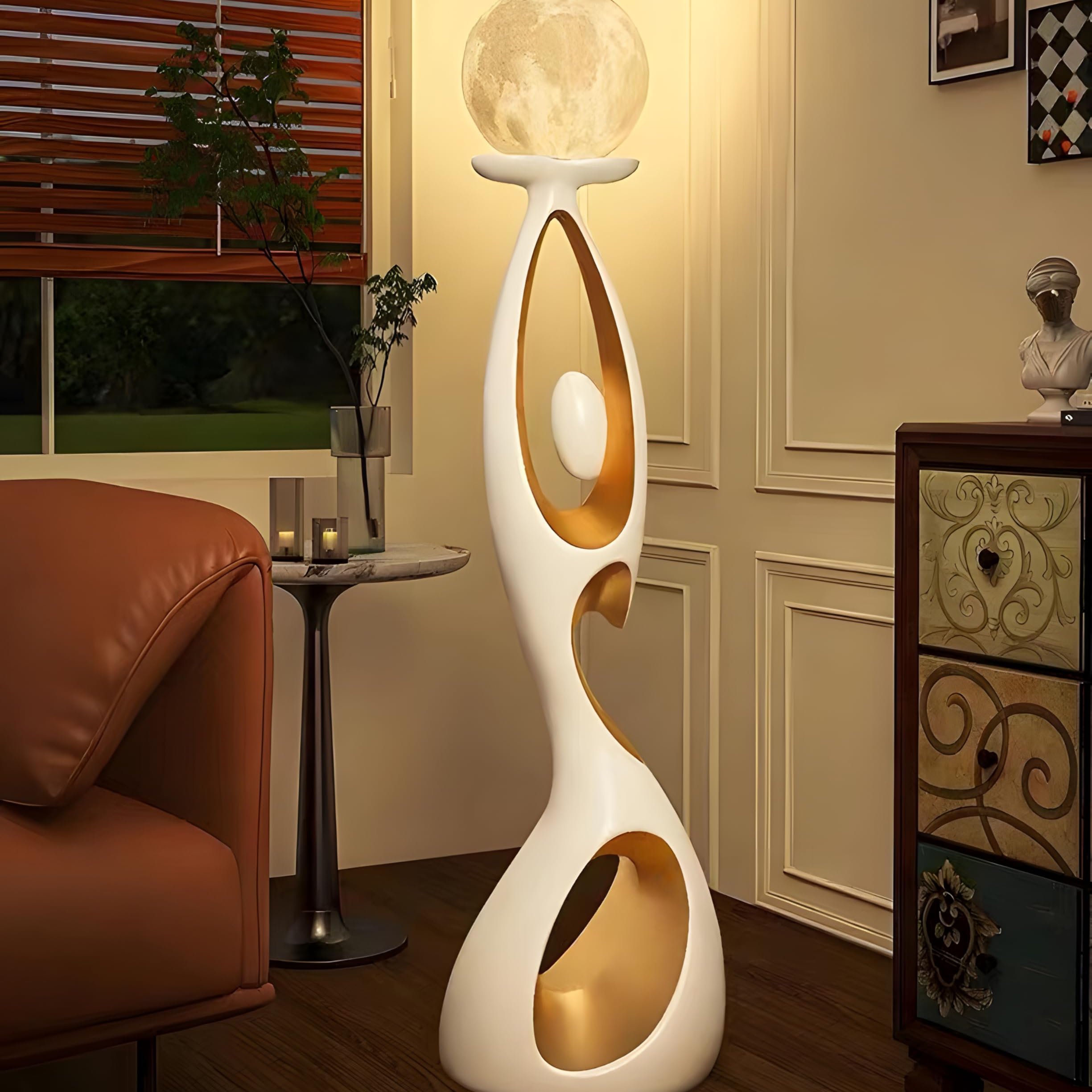 Modern LED Resin Floor Lamp