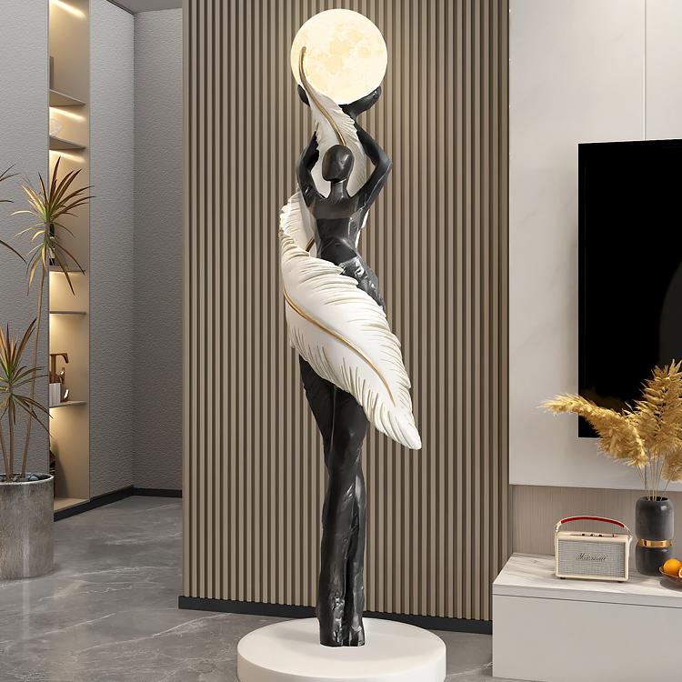 Abstract Girl Figure Sculpture