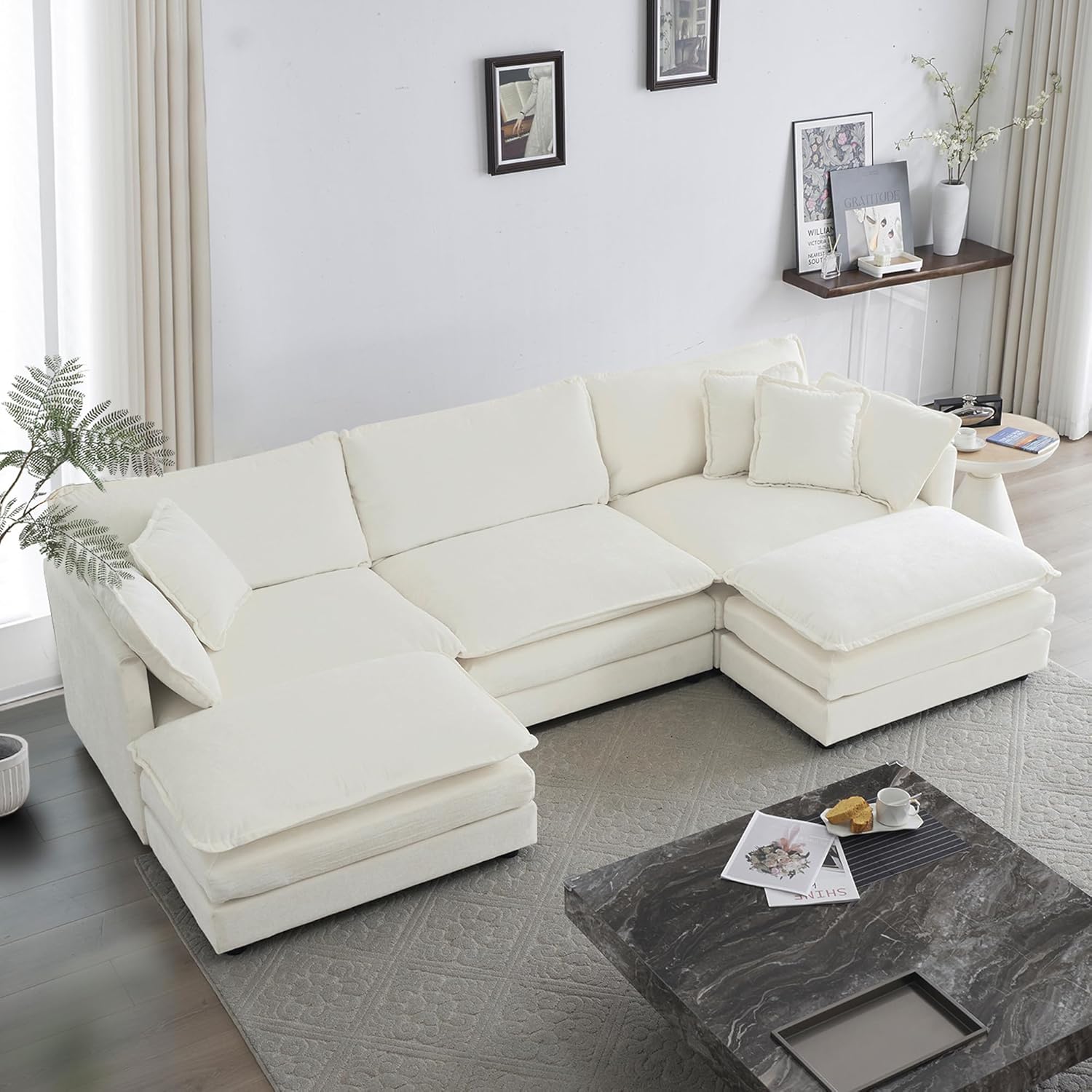 Beige White