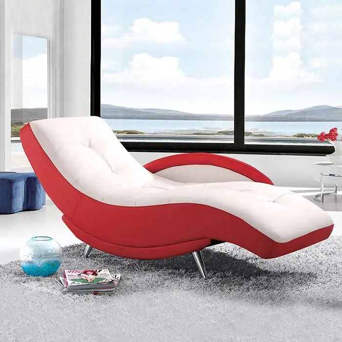 Modern Minimalist Leather Lounge Chair - Elegant Single Sofa for Bedroom & Living Room