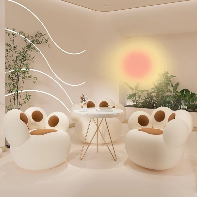 Modern Nordic-Style Lounge Chair - Elegant, Comfortable Living Room Furniture - Image 4