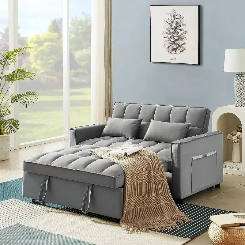 Velvet 3-in-1 Convertible Sleeper Loveseat