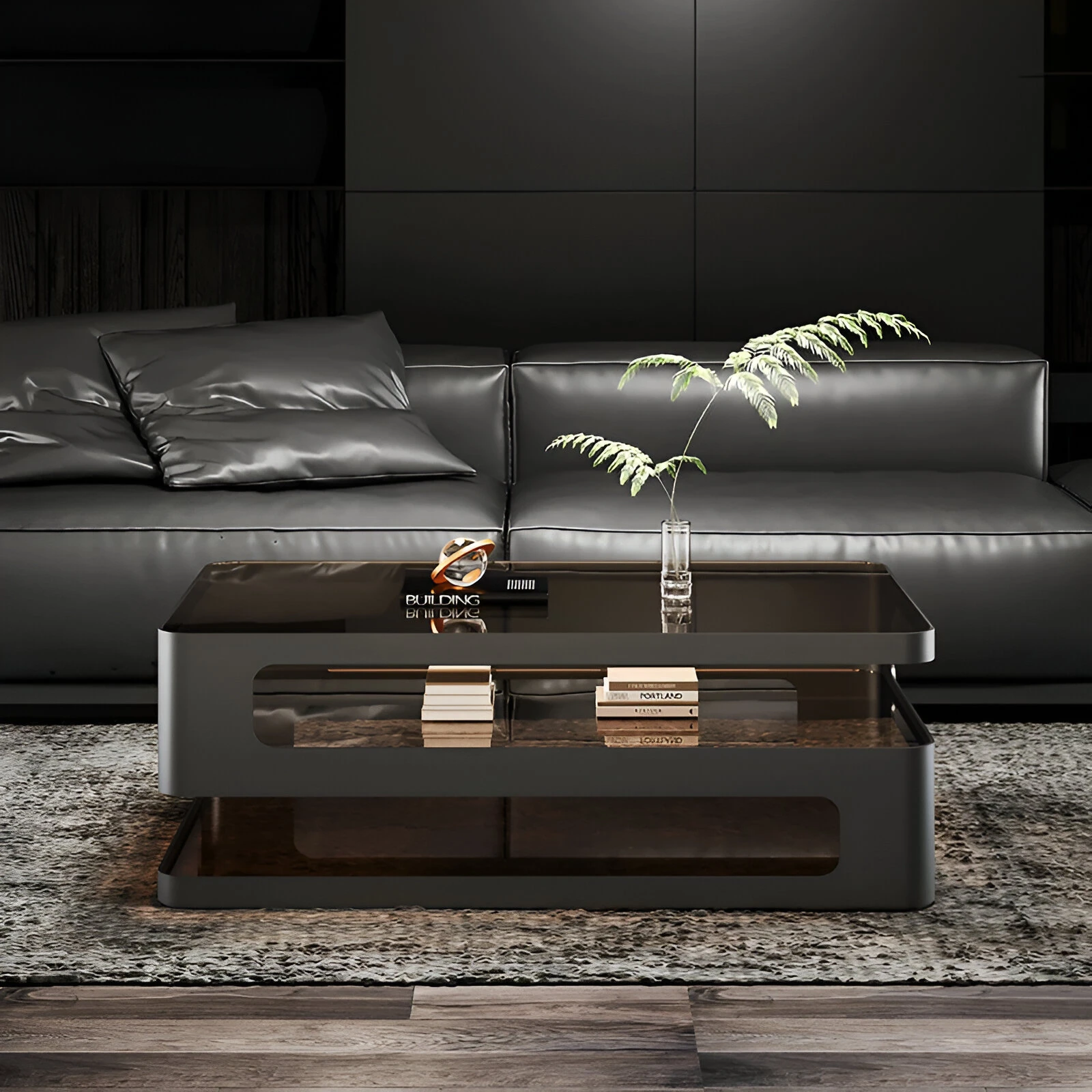 Luxury Nordic Glass Coffee Table – Minimalist Modern Living Room Accent - Image 4
