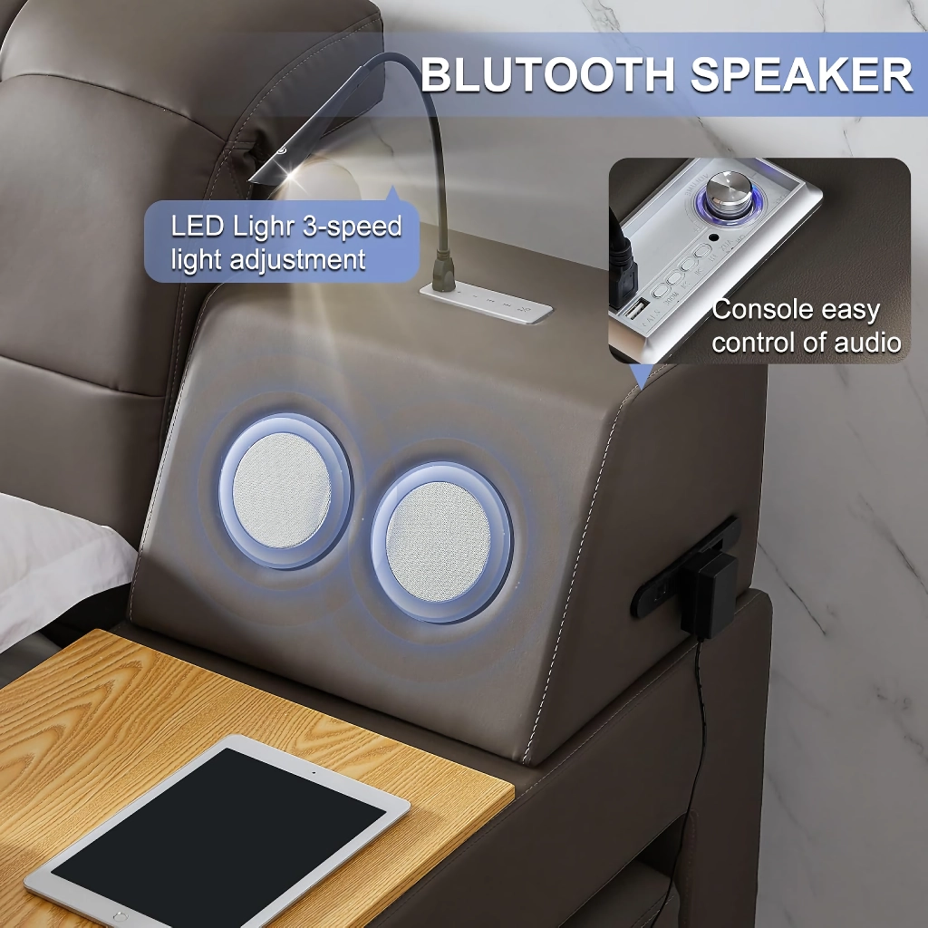 Luxury Smart King Bed with Massage Recliner - Image 3