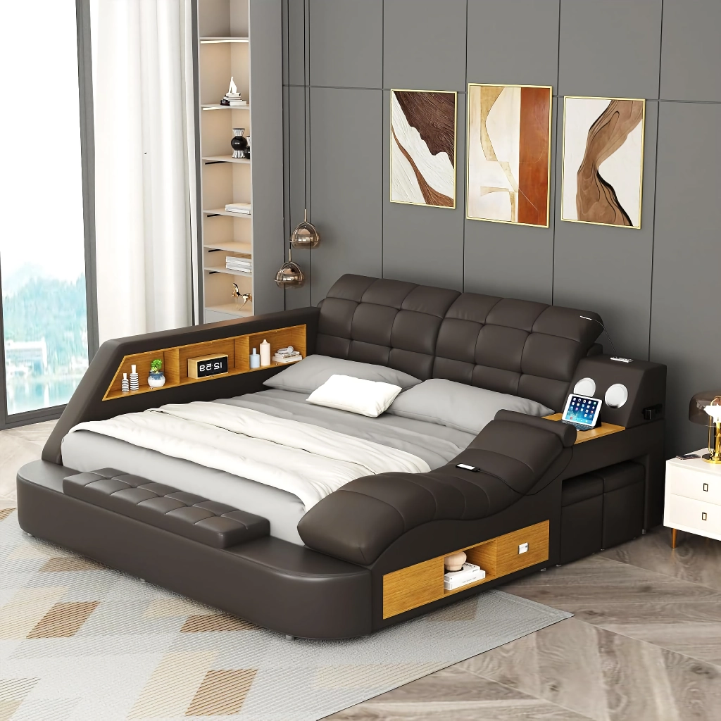 Luxury Smart King Bed with Massage Recliner - Image 7