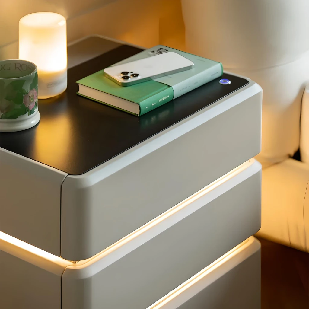 Mesa Lateral Smart Bedside Table - Image 7