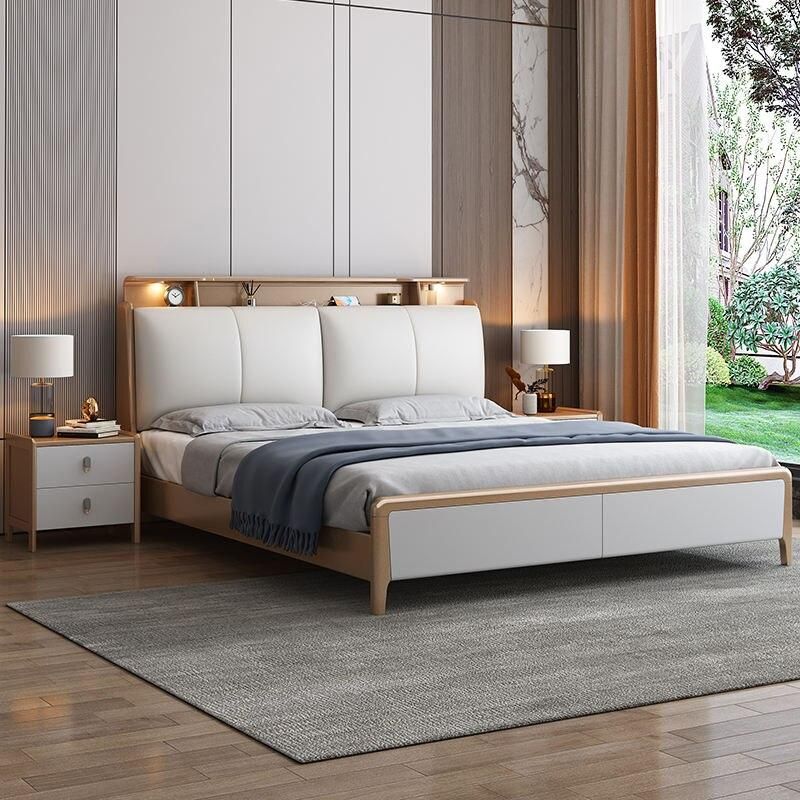 Modern Minimalist Luxury Bed with Storage - Elegant Home Bedroom Furniture