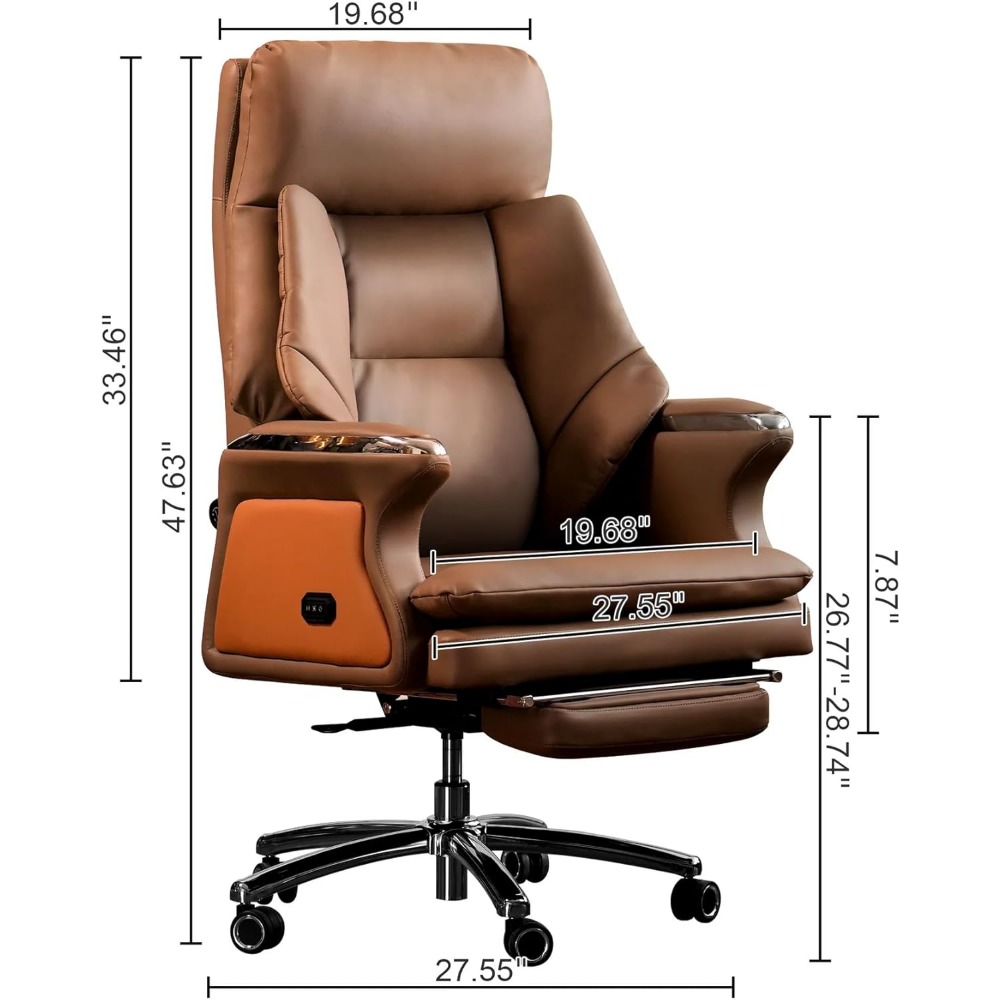 Winston Ergonomic Heated Massage Recliner Office Chair with Ventilation