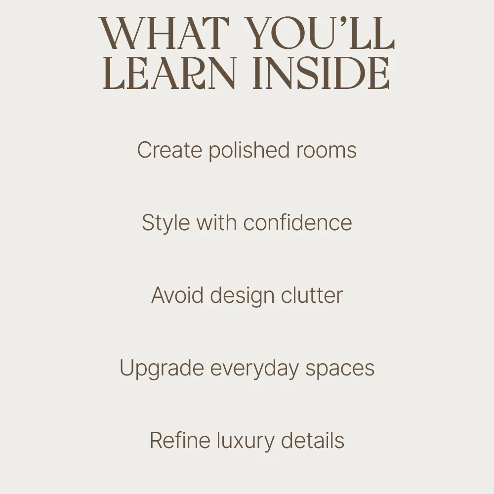 High-End Home Finishing Touches Ebook, Luxury Interior Styling Guide, Collected Home Decor Plan, Designer Room Refresh Download