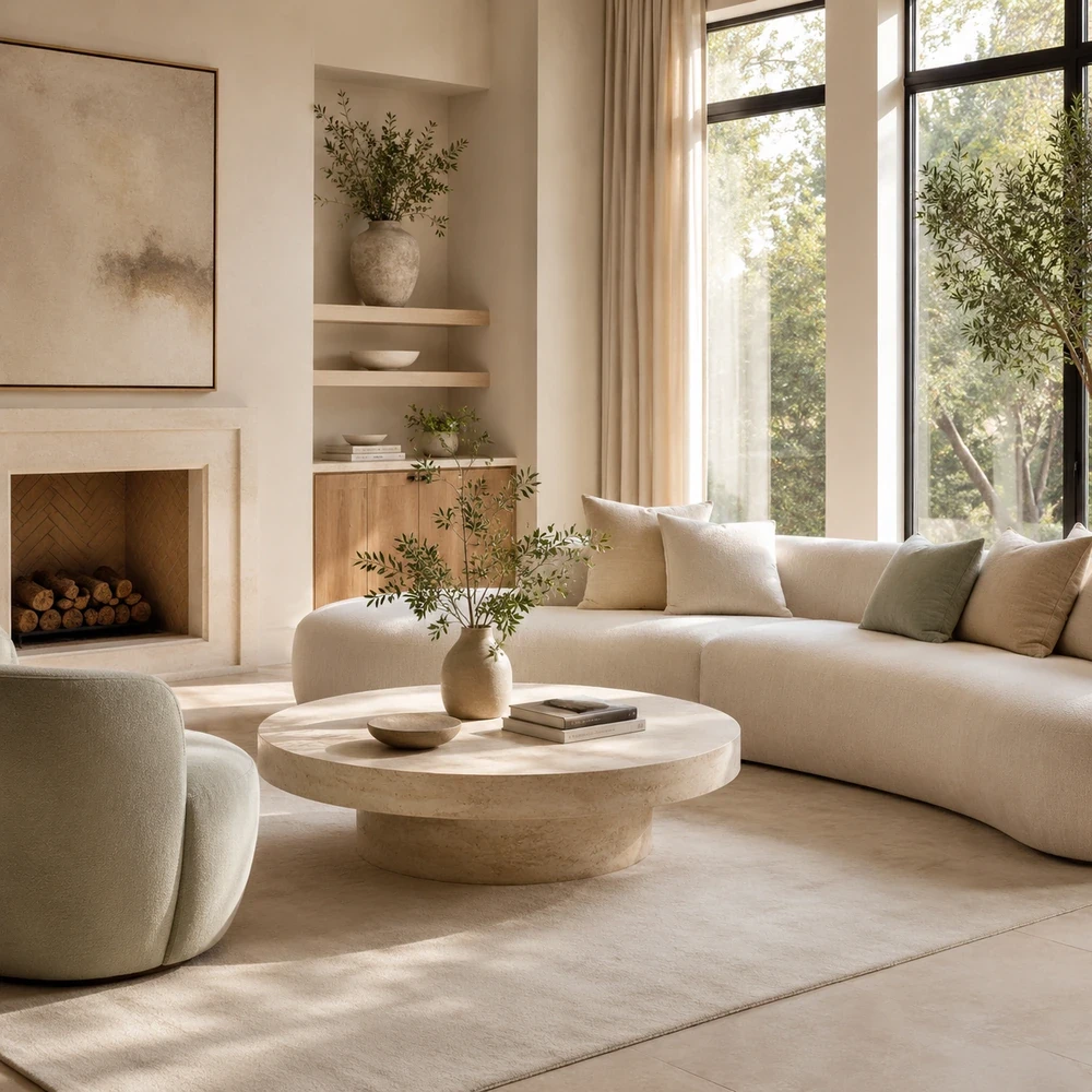 Create a Calm High-End Living Space | Luxury Interior Styling eBook, Quiet Home Decor Guide, AI Room Design Planner